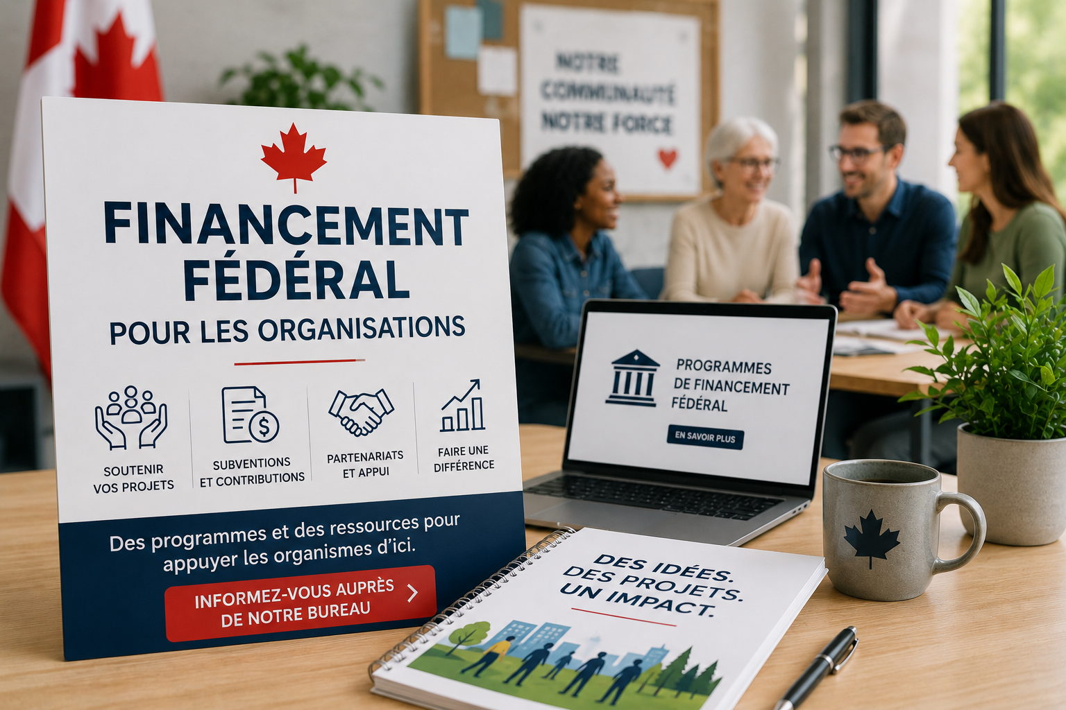 Financement fédéral pour les organisations